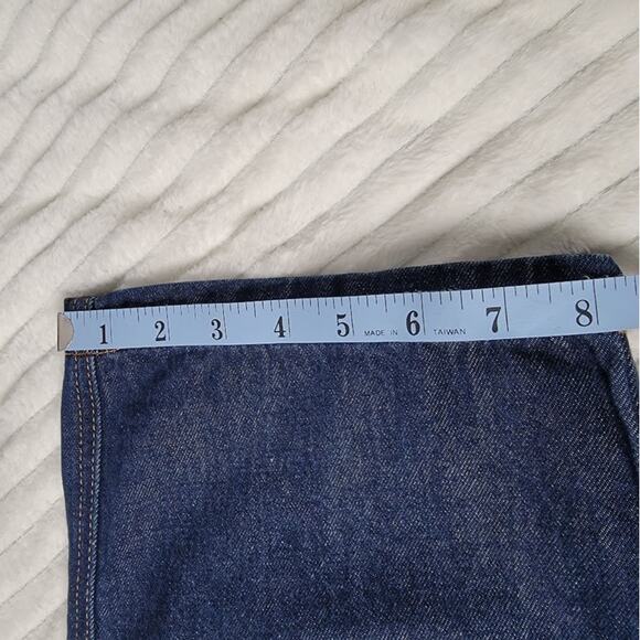 Princess Polly High Rise Straight Jeans Women 6 Dark Wash Recycled Cotton Eco - Picture 7 of 12